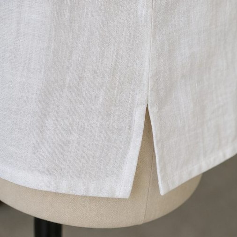 Taupe Ruffle Blouse - Picture 6 of 6